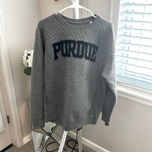 CL Purdue Quilted Crewneck Sweatshirt